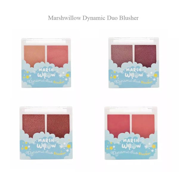 MarshWillow Dynamic Duo Blusher | Blush On Matte | Shimmer by Natasha Wilona BPOM_Cerianti