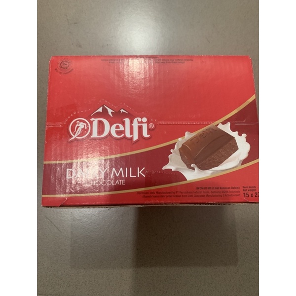 DELFI BAR 27 GR ( BOX / 15 PCS ) MEDE - ALMOND - FRUIT NUT - DAIRY MILK