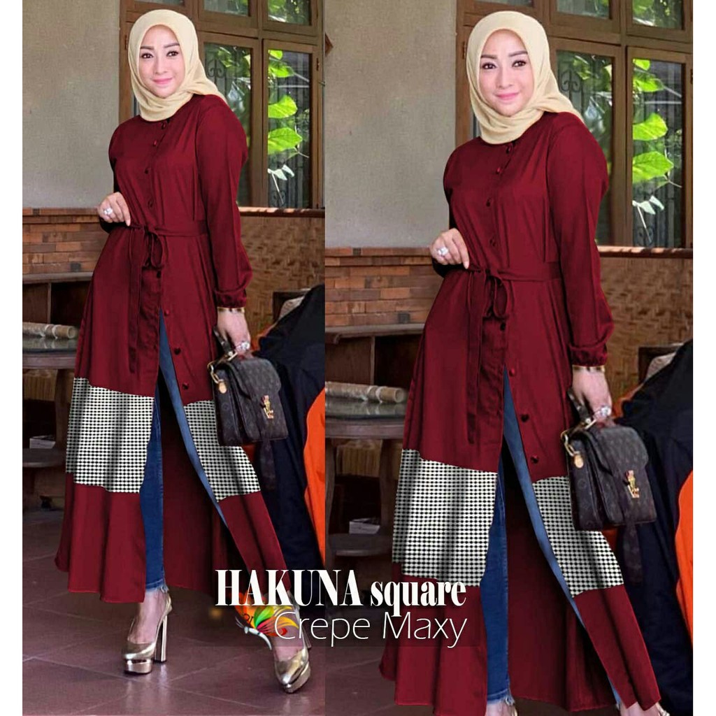 LONGTUNIK HAKUNA 4Warna