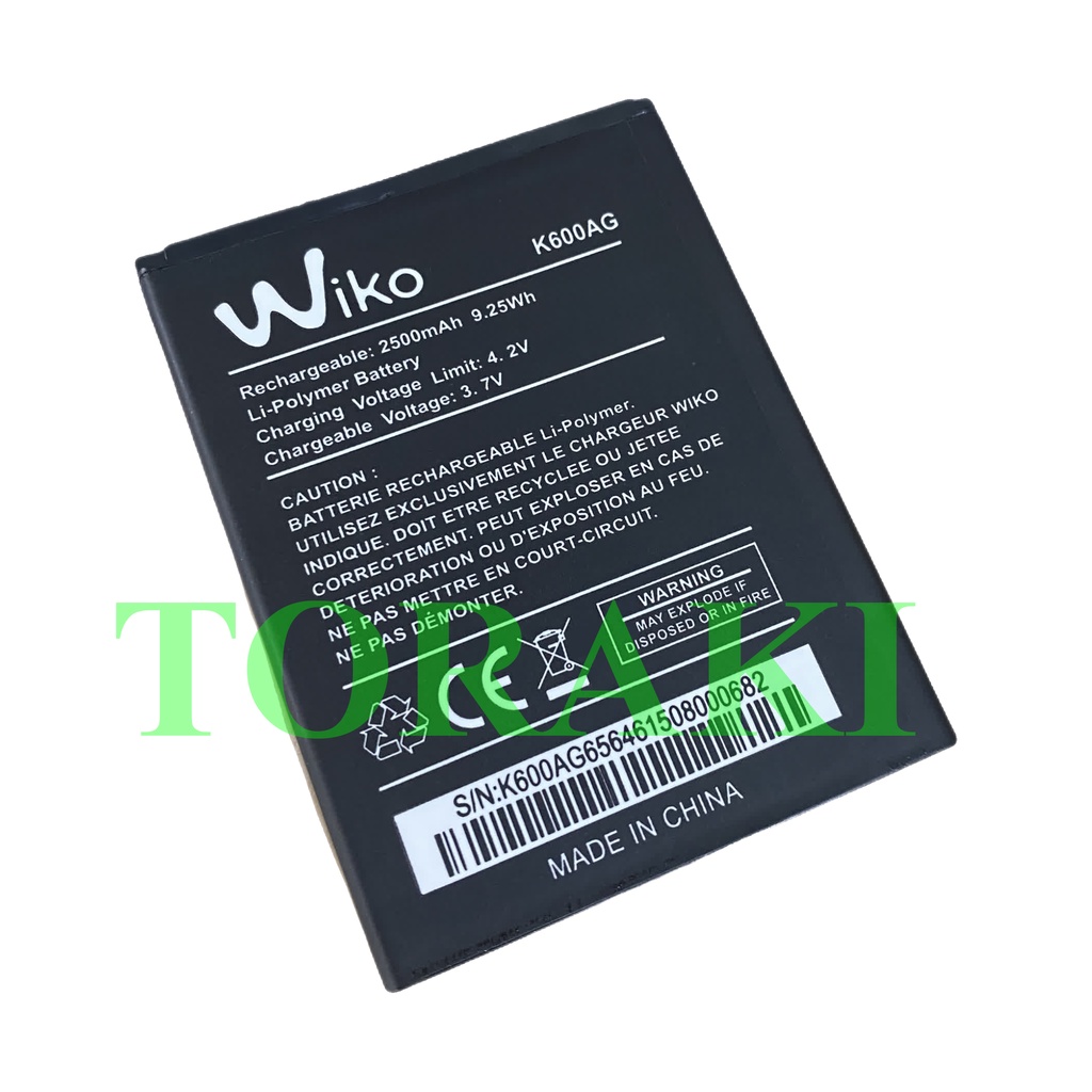 New Baterai WIKO Tommy 3 / Tommy 3 plus / Tommy3 - HP Original Baterai Batrai Batre