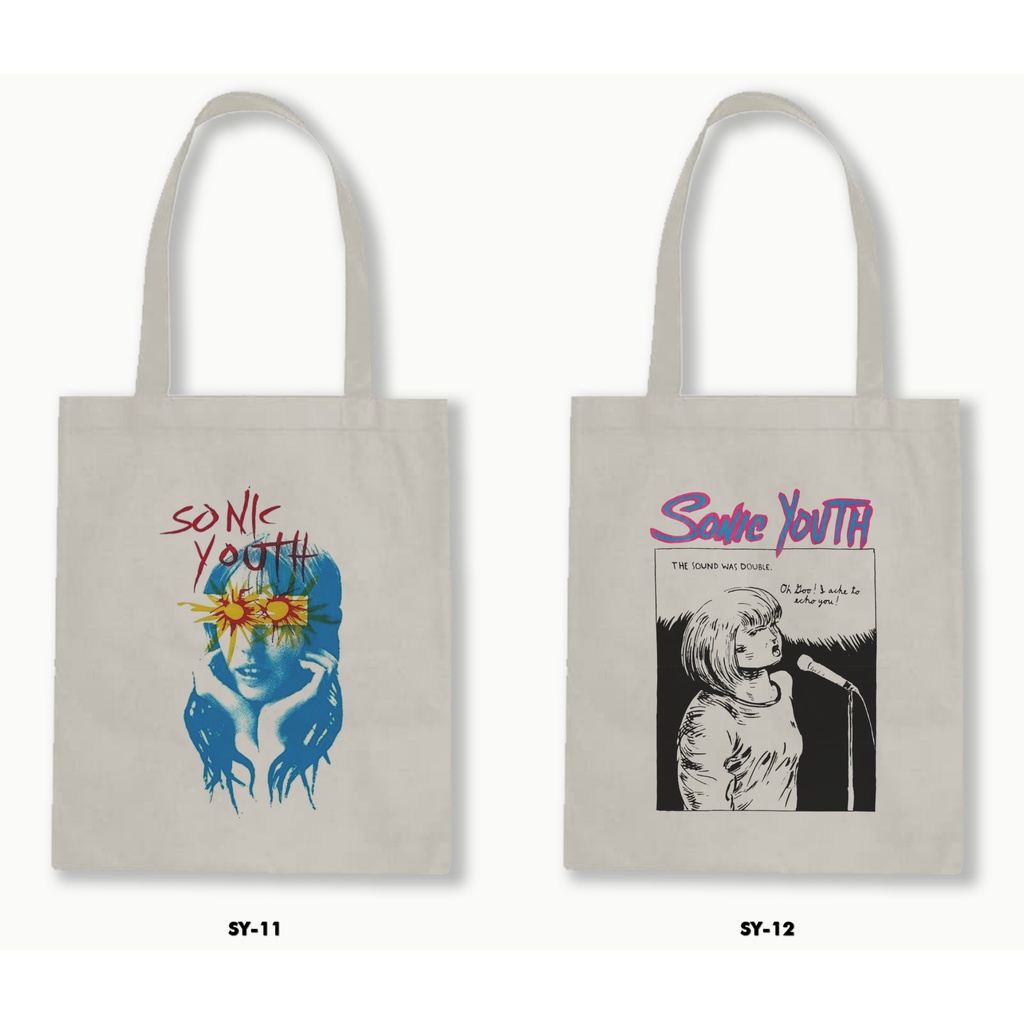 TOTE BAG BLACU - SONIC YOUTH 01