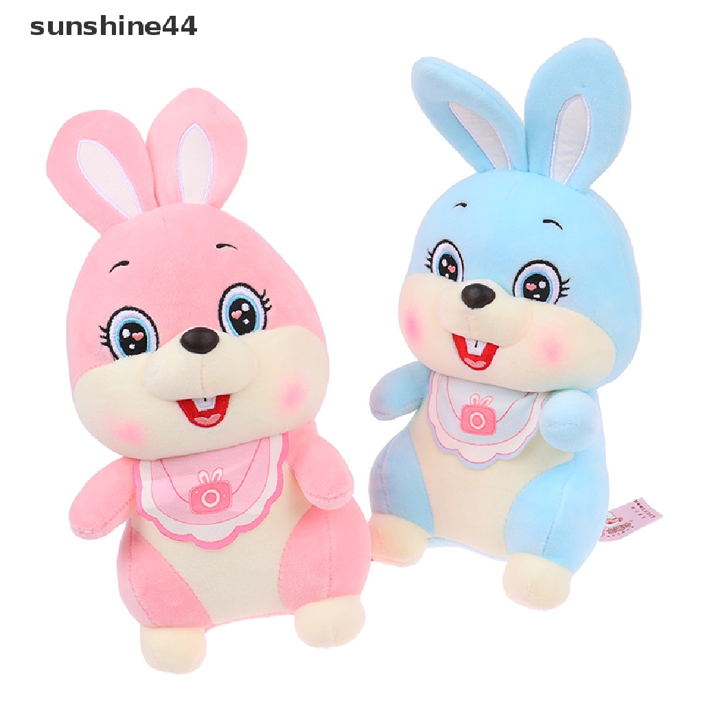 Sunshine 1pc Mainan Boneka Plush Kelinci 28cm Warna-Warni Untuk Hadiah Anak Perempuan