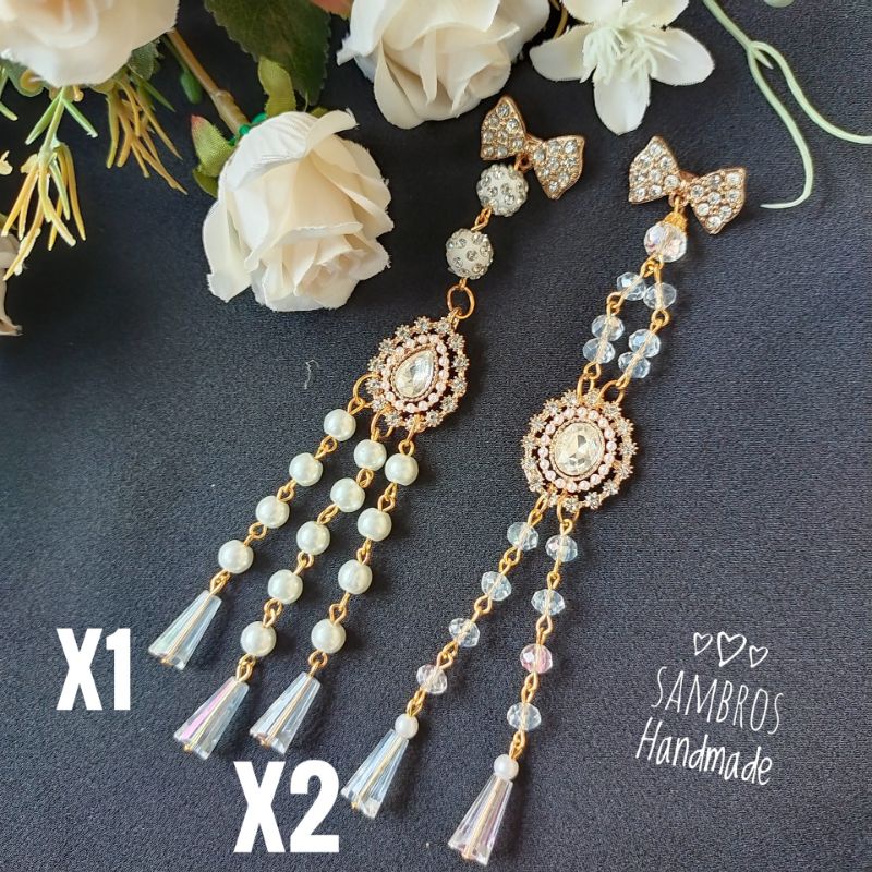 BROS DAGU JUNTAI MEWAH BROS DAGU JUNTAI HANDMADE MUTIARA KRISTAL