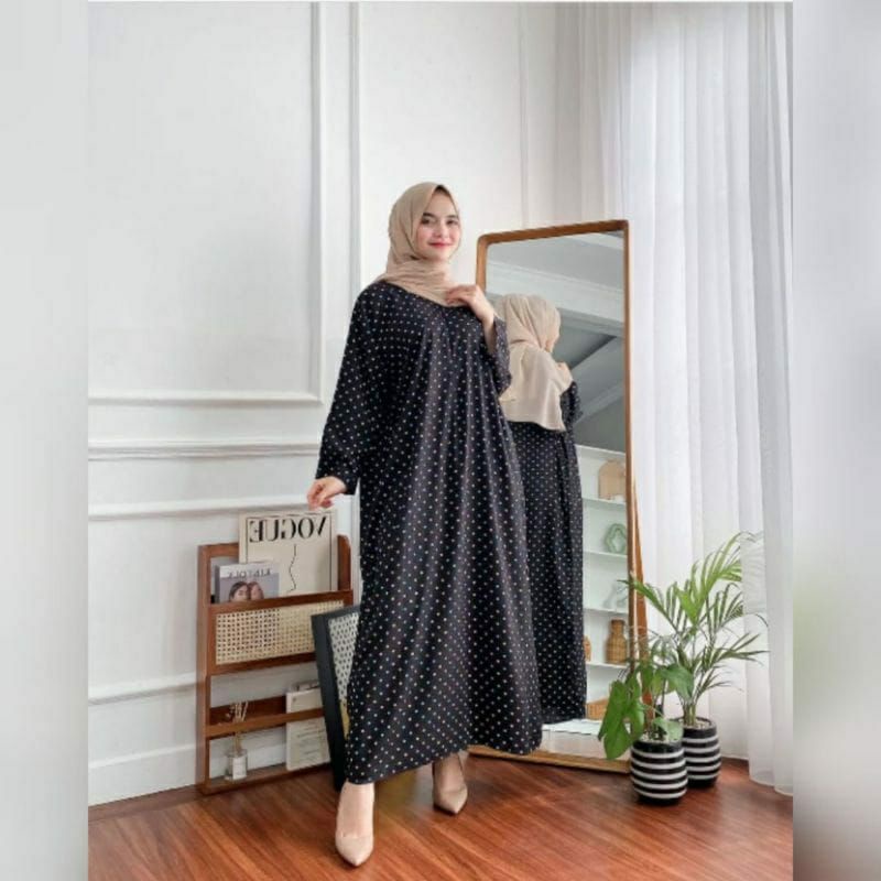 Seiji Daster Panjang Lengan 3/4 | Daster Jumbo Busui