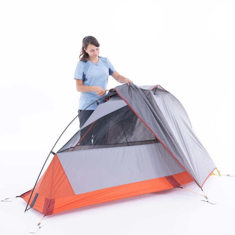 Forclaz Tenda Trekking 900  Self Standing 3 Seasons 1 Person - Grey