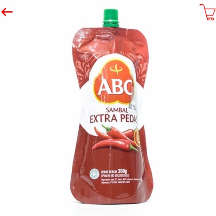 

makanan abc saos sambal ekstra pedas 380gr
