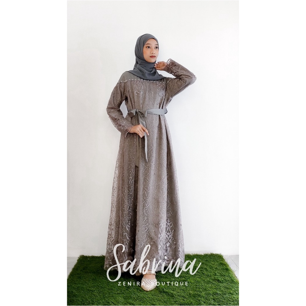 SABRINA MAXY DRESS tulle payet / baju pesta kondangan / couple dan seragam keluarga / Wisuda