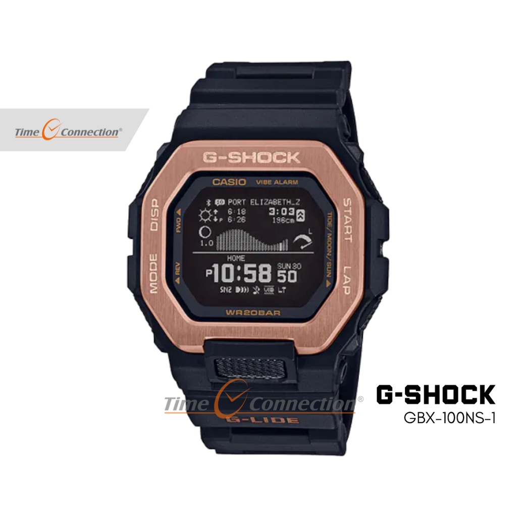 Casio G-SHOCK GBX-100NS-4 Original / Jam Tangan Pria Digital / Gshock Black Hitam GBX 100 GBX100NS 4