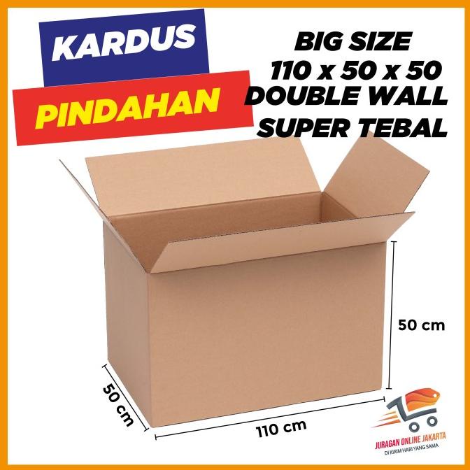 

Kardus packing besar/ Kardus JUMBO uk 110x50x50 DOUBLEWALL