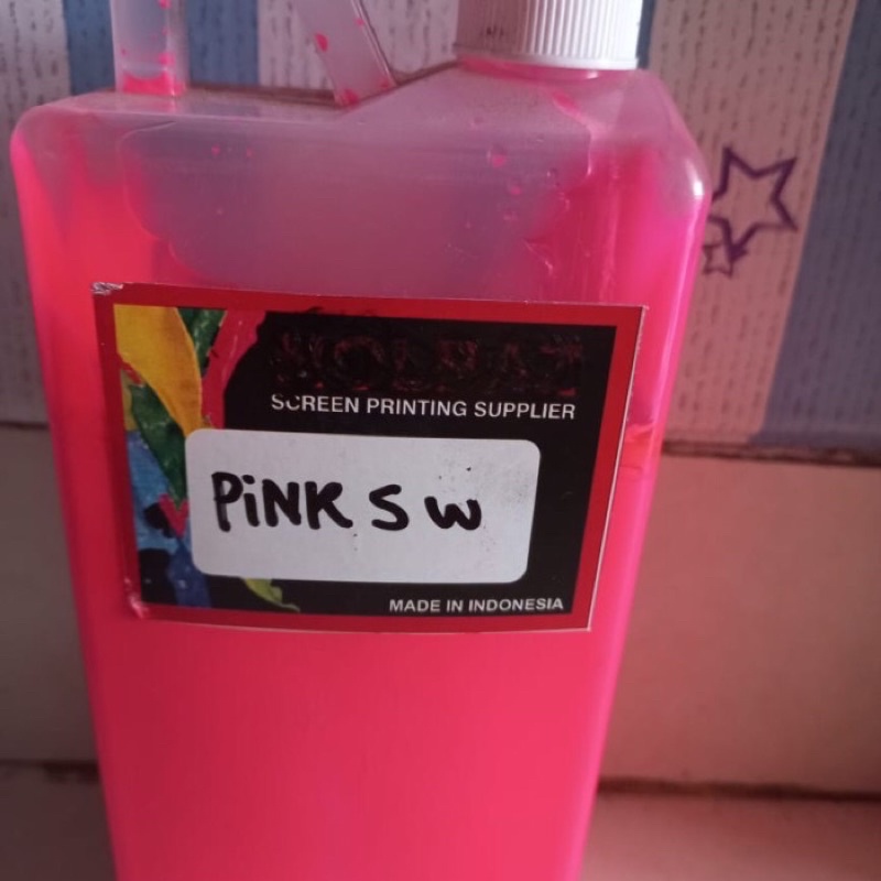 

Pigment biang warna sablon pink stabilo 1kg