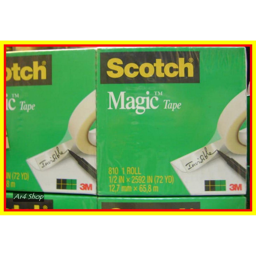 

Tape - Scotch - Magic Tape 810 1 2 Inch X 72 Yard
