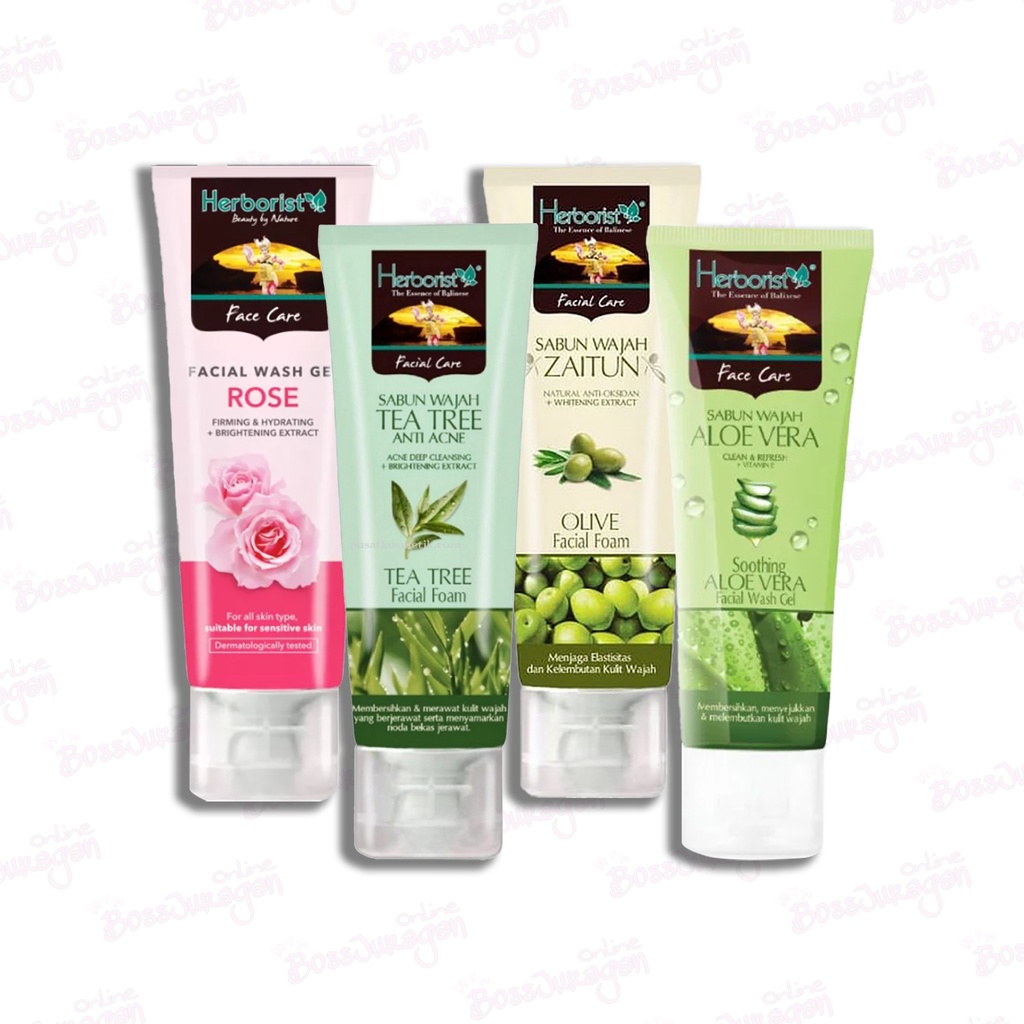 (BOSS) HERBORIST Facial Foam 80ml - Herborist Sabun Wajah - Herborist Facial Wash - Sabun Cuci Muka