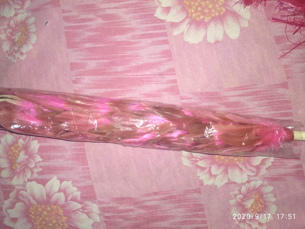 Kemoceng Bulu Ayam 1 Warna Murah