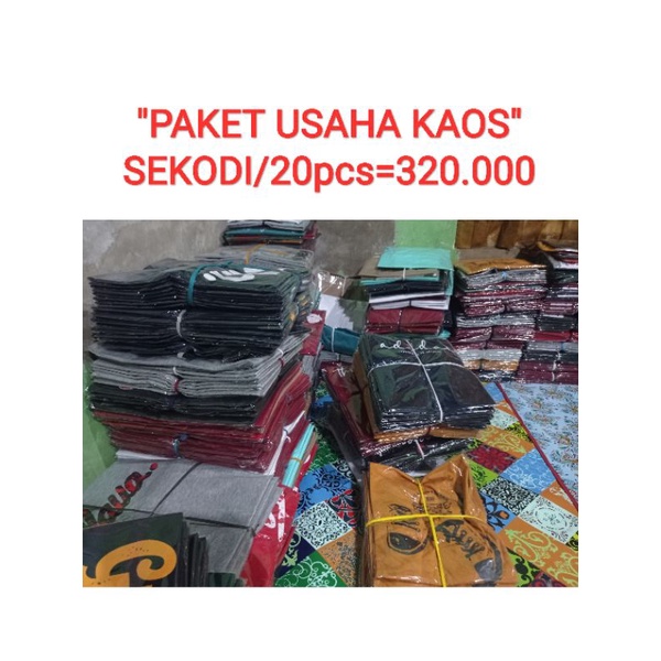PAKET USAHA KAOS SEKODI=320k