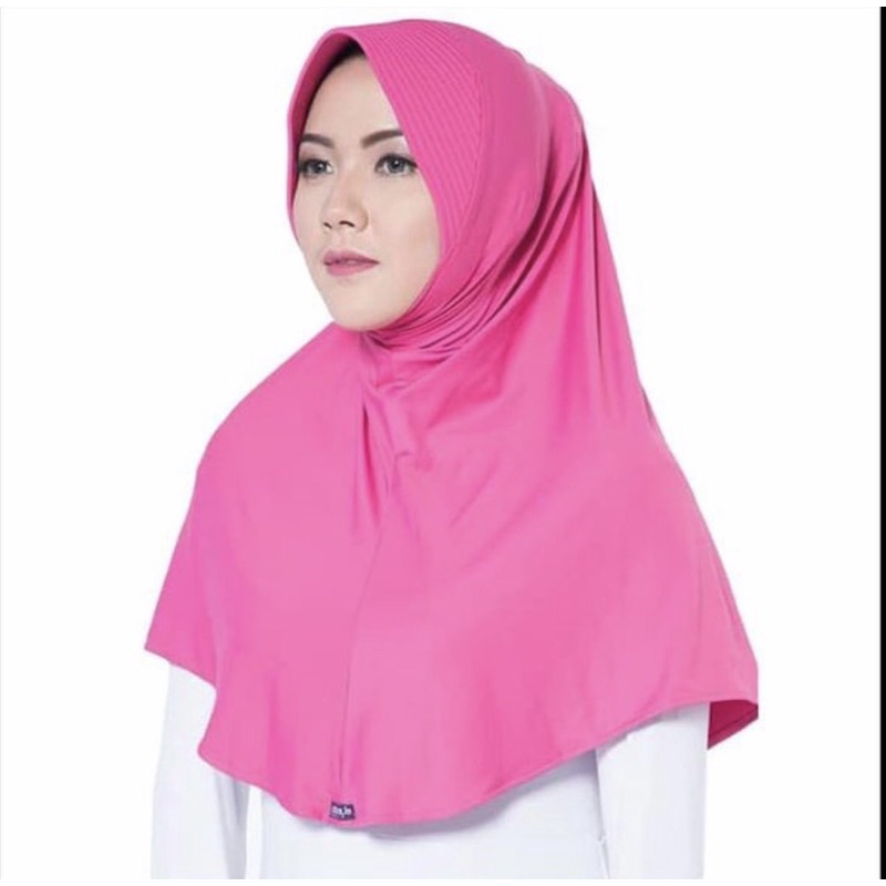 Elzatta - Jilbab Instan Zaria Casual-133 Pink Fanta