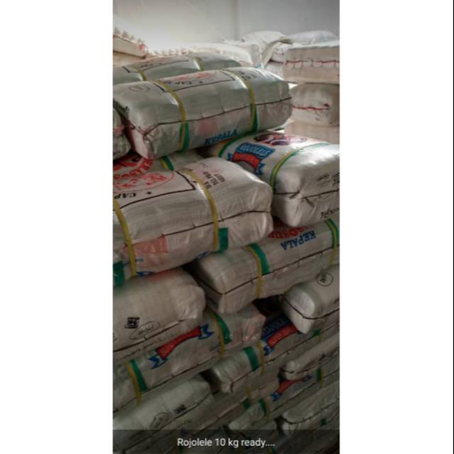 

Karung beras 10 kg cap rojo lele 1 ball