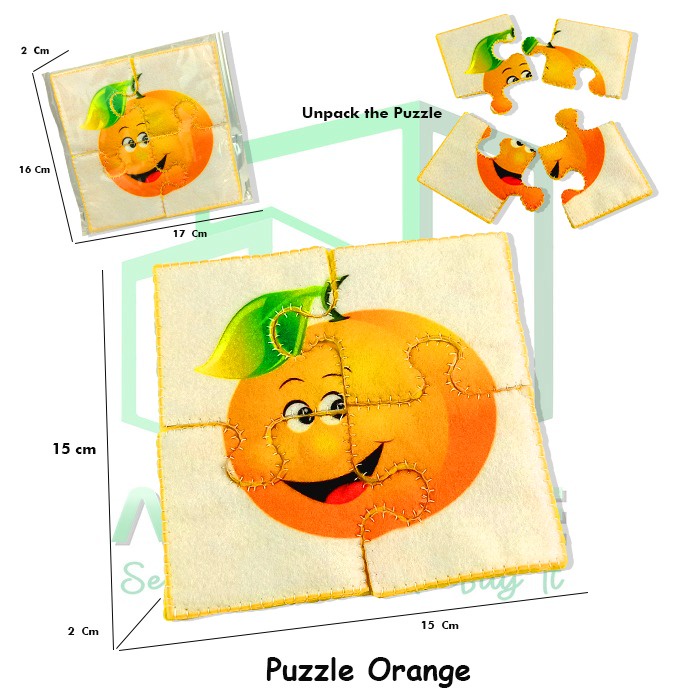 MURAH Puzzle Puzle Pazel Bagian Tubuh Kucing Buah Buahan Hewan Binatang Bahan Kain Flanel Sayur Sayuran Tempelan Kulkas Magnet Souvenir Hadiah Hobi Koleksi