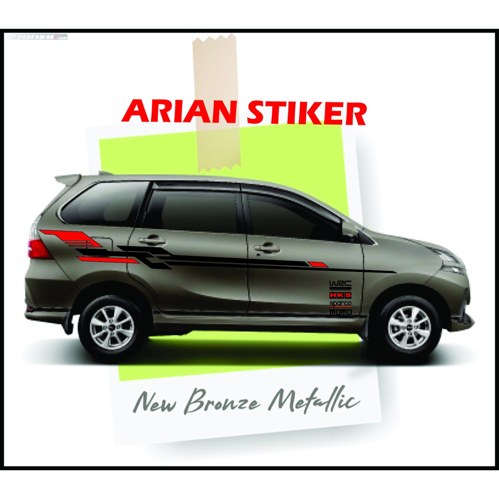 sticker Stiker Mobil Xenia Stiker Striping List Mobil New Xenia Avanza Innova Calya Terbaru