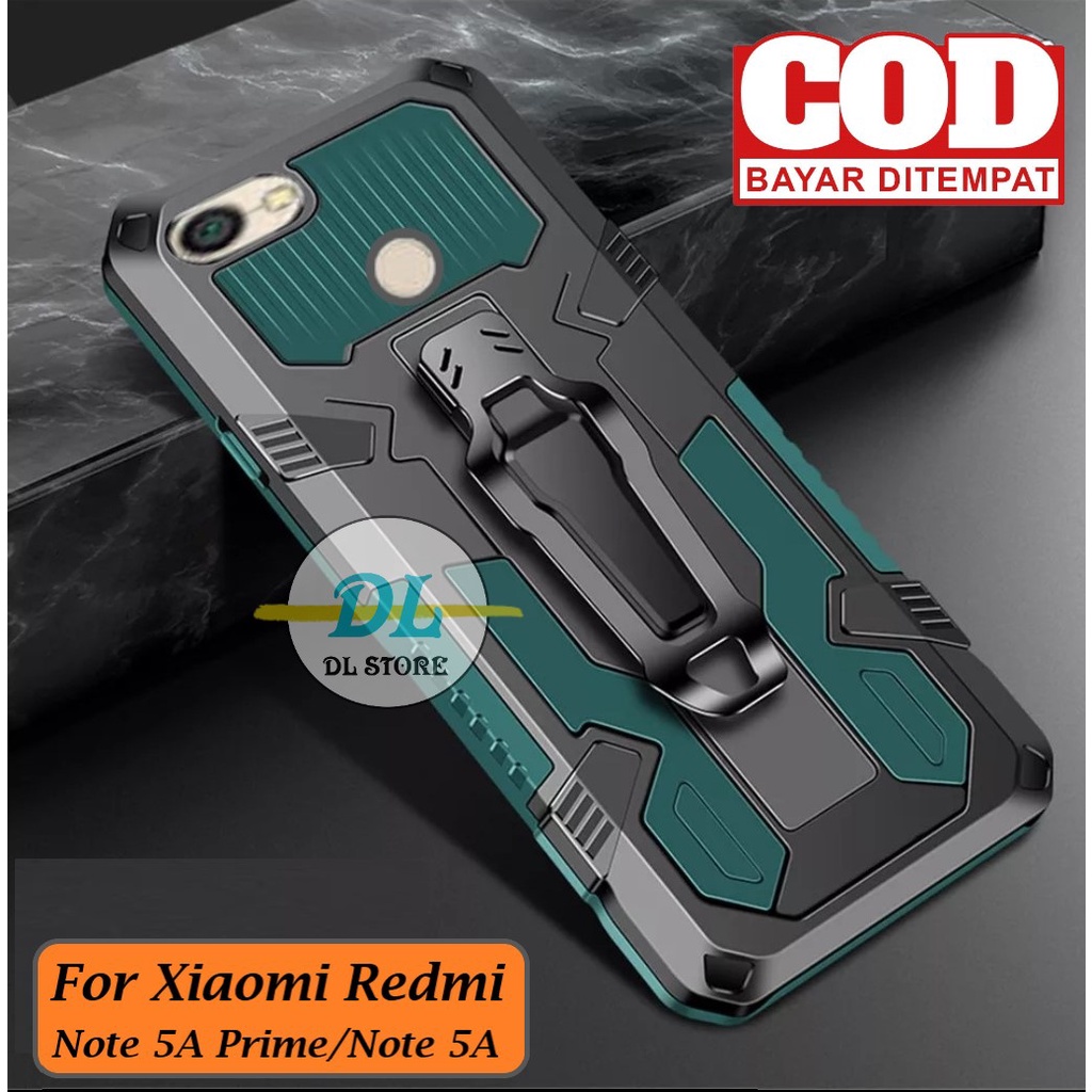 CASING UNTUK XIAOMI REDMI NOTE 5A PRIME/NOTE 5A CASE STANDING BACK KLIP HARD CASE ROBOT NEW COVER