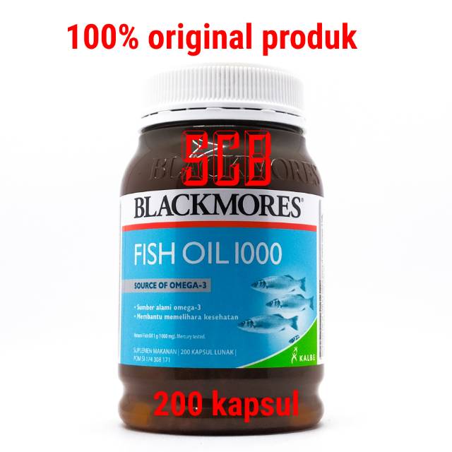 Blackmores Fish Oil 1000mg - Isi 200 Kapsul