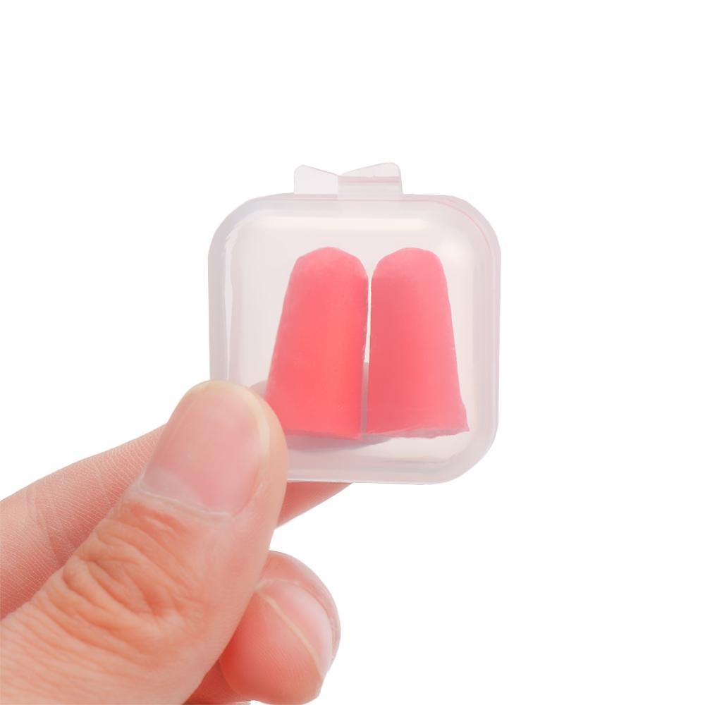 Top 1per5pasang Penyumbat Telinga Comfort Travel Rebound Bentuk Meruncing Anti-noise