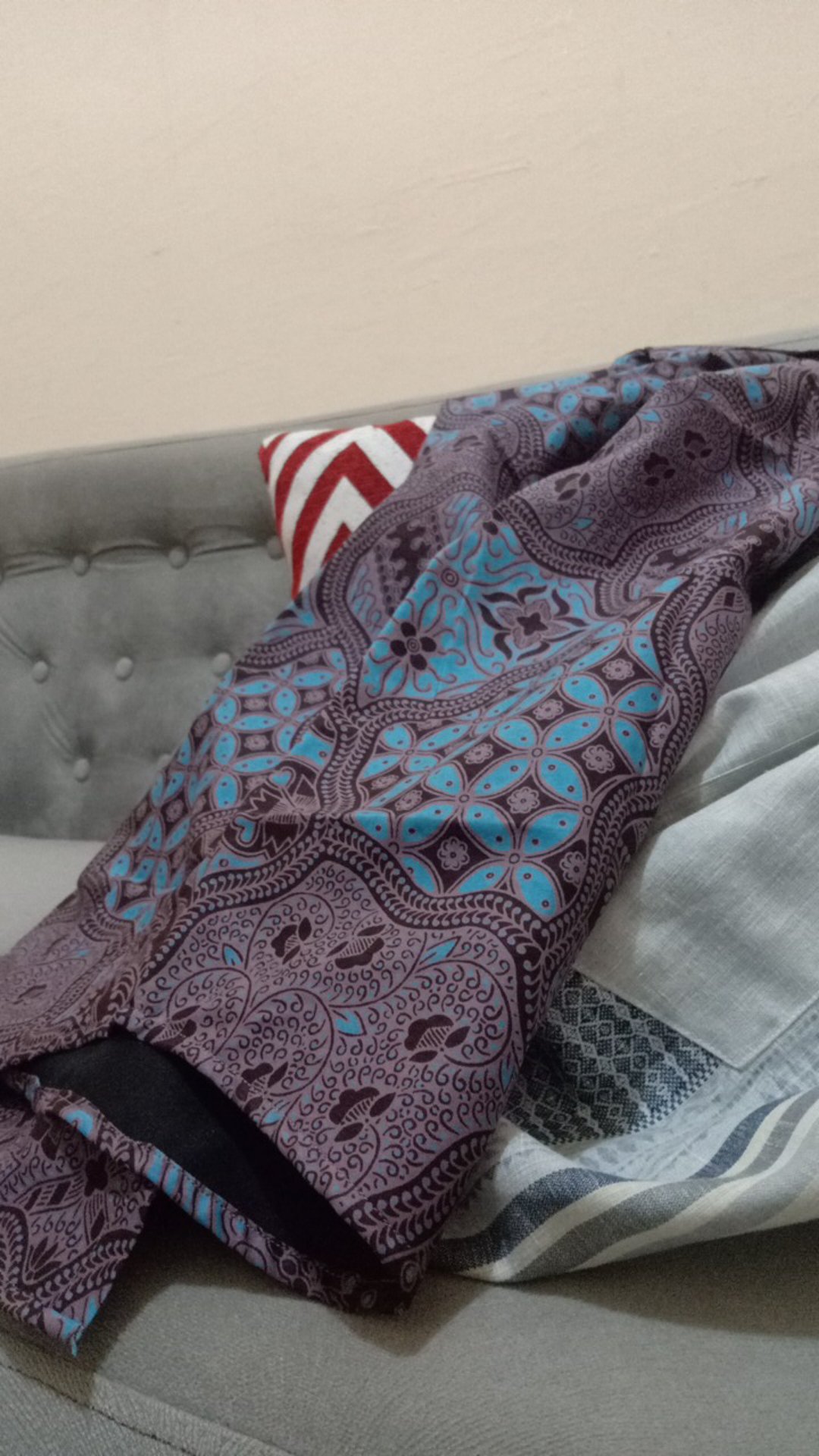 Jagadmuda Pendek Kemeja Batik Pria Lengan Slimfit Katun Printing Hem Baju Seragam Kantor Modern