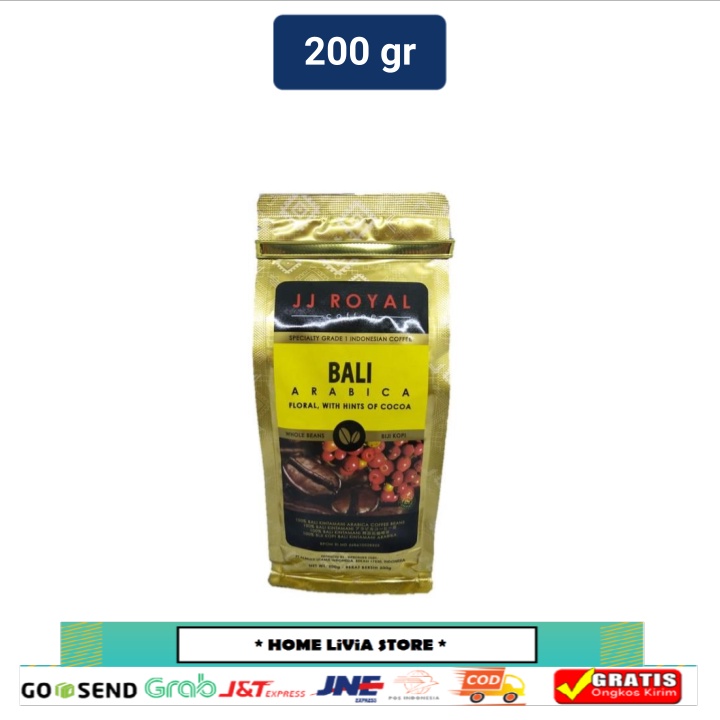 

JJ Royal Coffee Bali Kintamani Arabica Beans Bag 200gr
