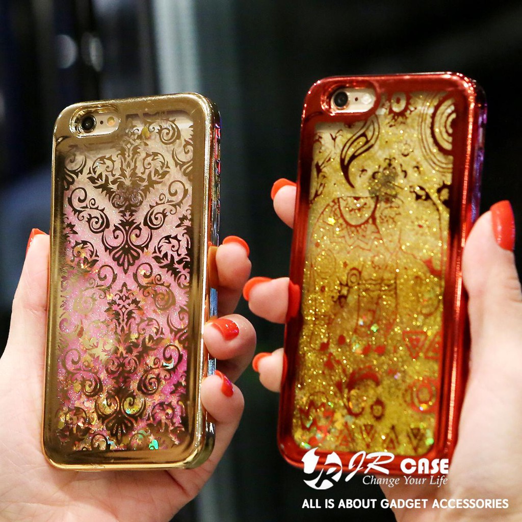 Casing Oppo A83 Silikon Water Glitter Case Batik Henna TERBARU