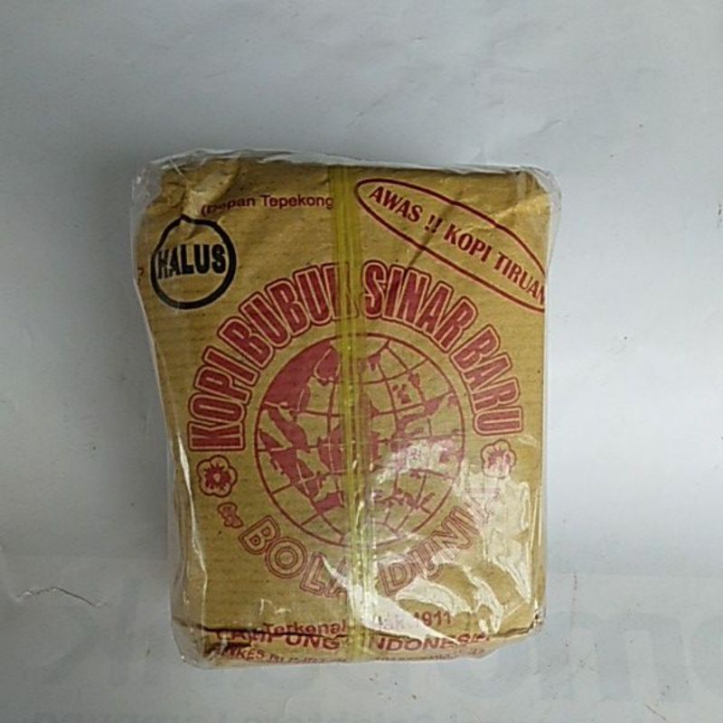 

kopi sinar baru cap bola dunia asli gilingan halus tali kuning 250gr