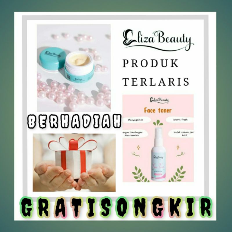 Rkc Eliza beauty original + toner eliza beauty dijamin asli terlaris