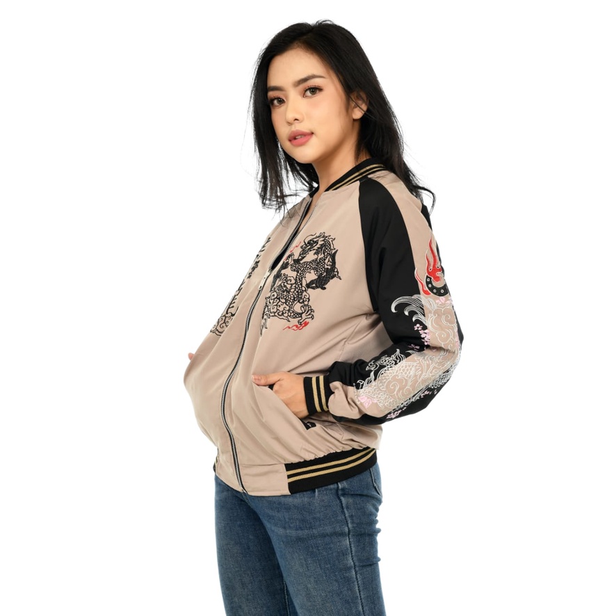 Jaket Sukajan Embroidery Two In One A215