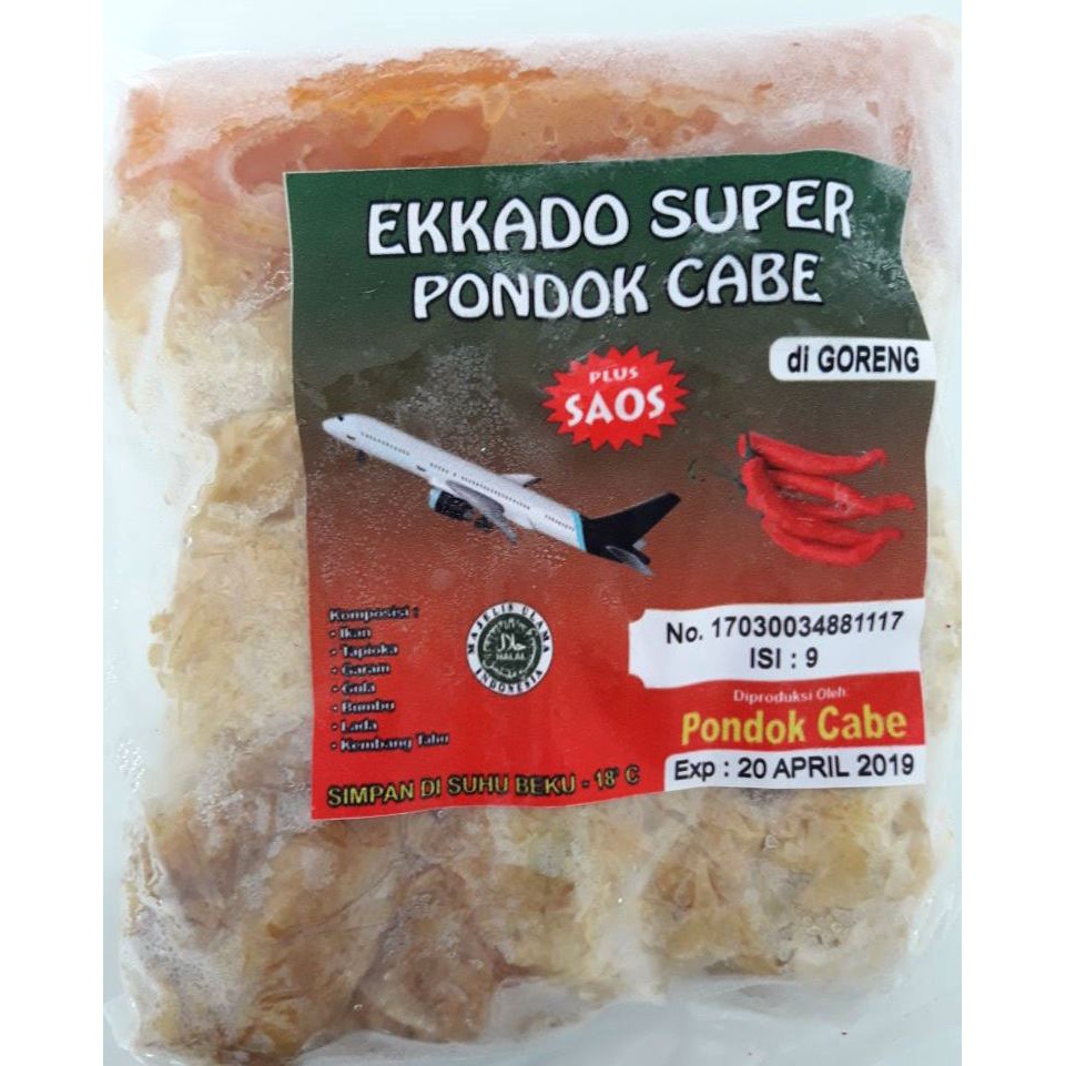 

Ekkado Super Pondok Cabe (isi 9) plus Saos Special Enak Banget