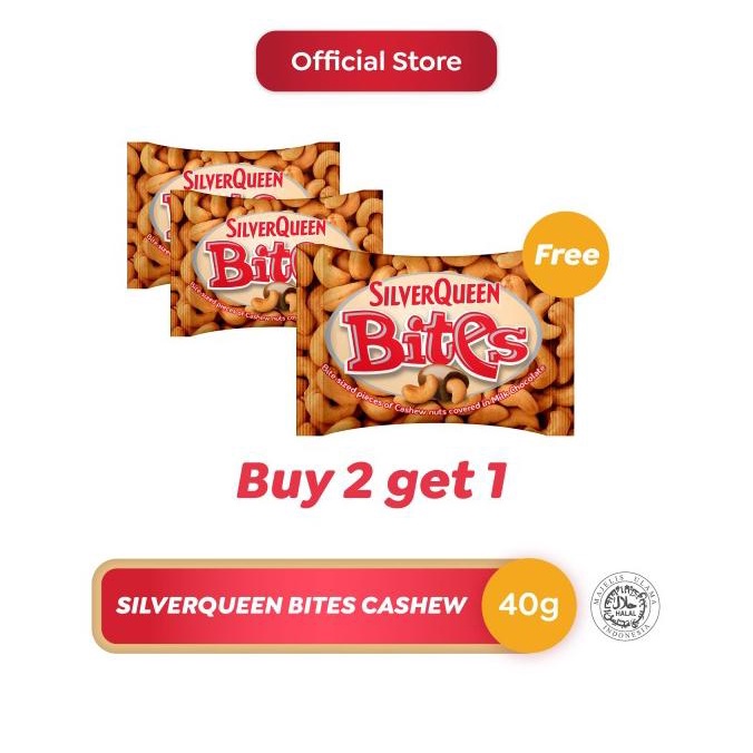 

Silverqueen Bites Cashew 40 g Buy 2 Get 1