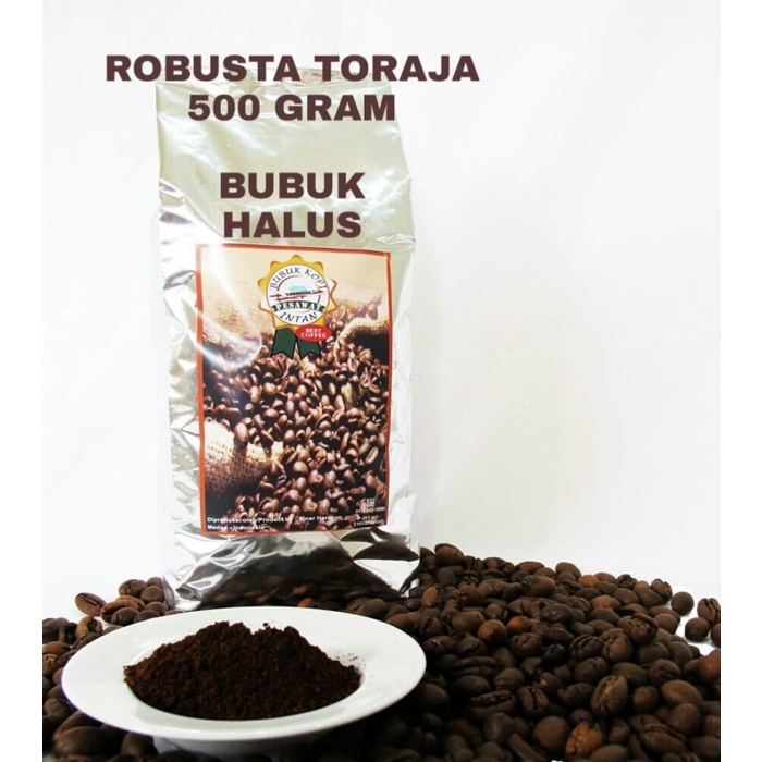 

KOPI ROBUSTA TORAJA 500 gram / KOPI TORAJA - BUBUK HALUS