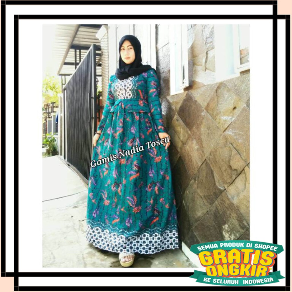 BATIK SEMARANG MURAH - TERBARU TERKINI / Gamis katun