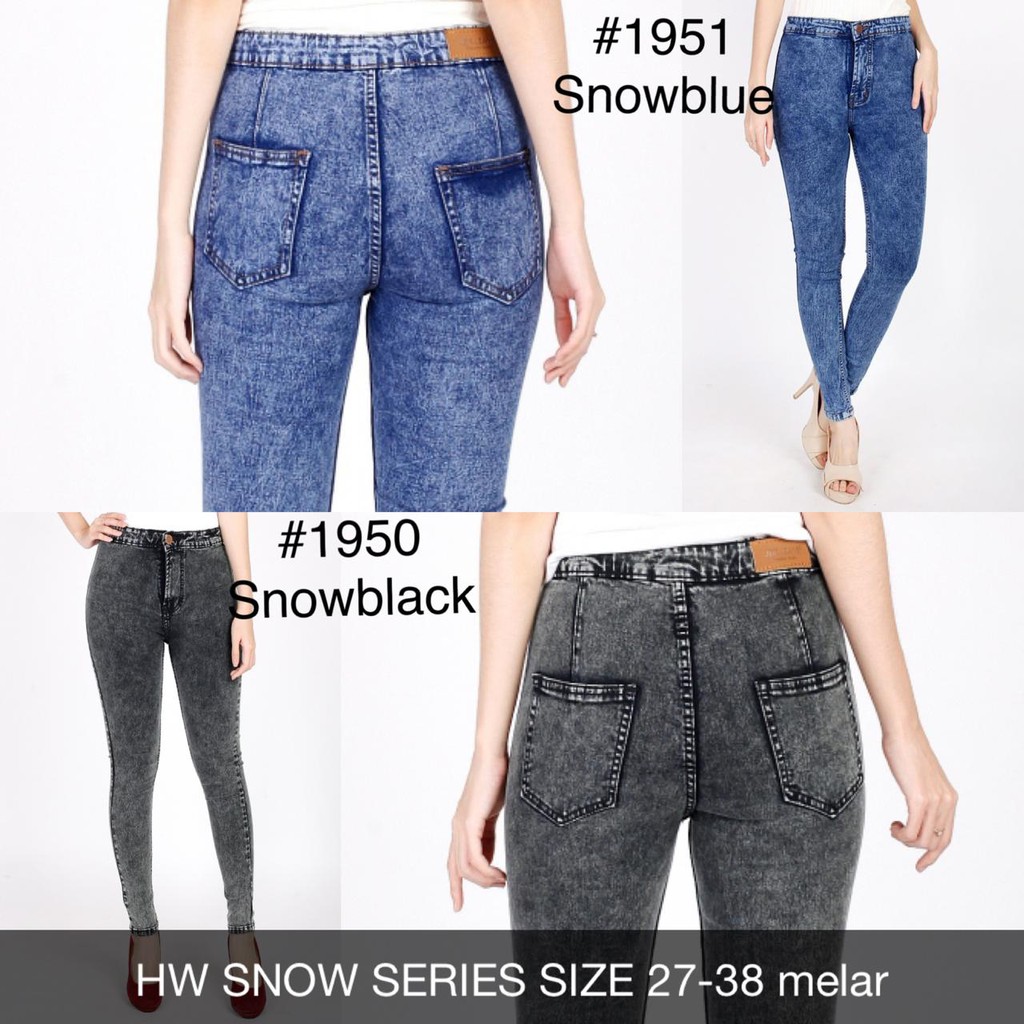 CELANA JEANS HIGHWAIST SNOW SERIES