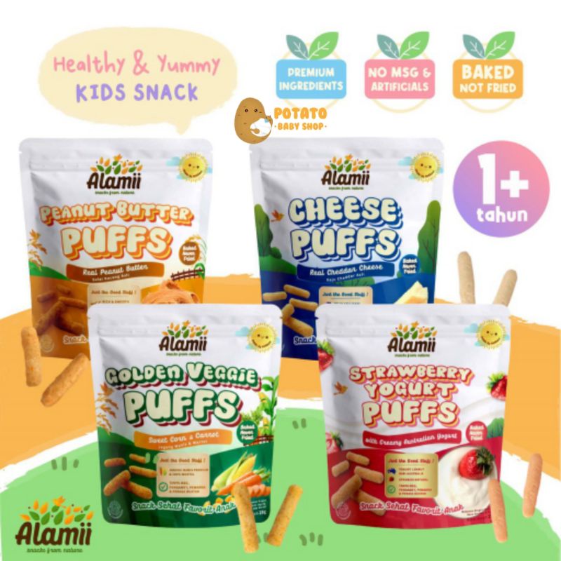Alamii Puff - Snack Anak Tanpa Msg 6rasa