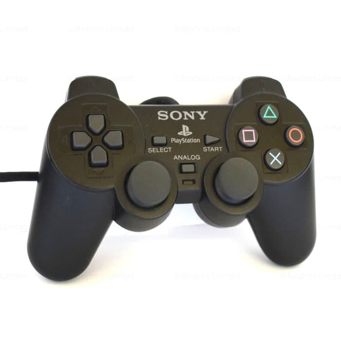 Stik Stick PS2 Ori Original Mesin Warna Hitam Second