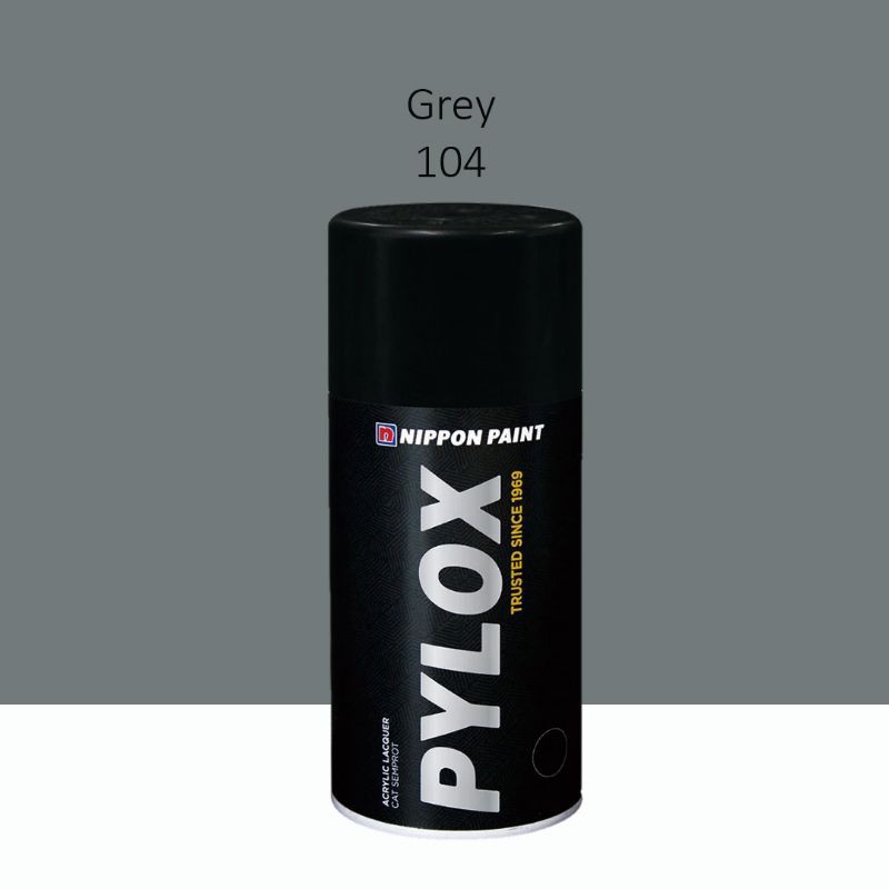 Pylox (Cat Semprot) Nippon Paint Solid Colour Netto 300 cc – Grey 104
