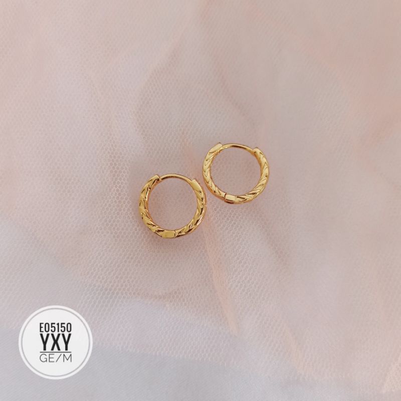 Anting Yaxiya Gipsy Jepit Gold E05150