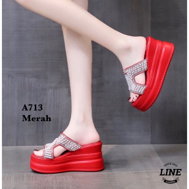 SANDAL WEDGES WANITA  KOREA A713