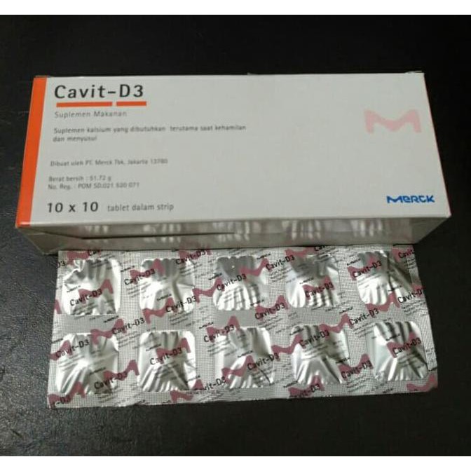 ❤BISA COD❤【BISA COD】 Cavit D3 isi 10 tablet cavit D 3 calcium dan vitamin D3 DIJAMIN
