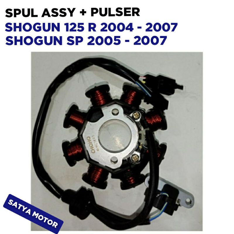 Spul Assy + Pulser Shogun 125 R Shogun Sp 2004 2005 2006 2007 / Spull Spool Spul Spol / Choho