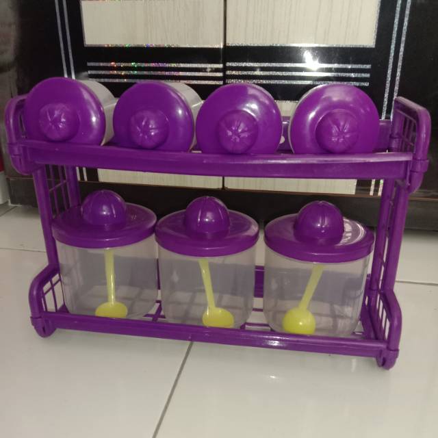 Wadah Tempat Bumbu Dapur plastik Kitchen Set
