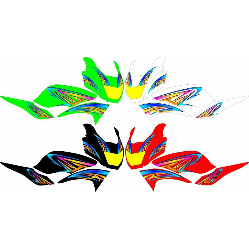 striping ninja rr variasi striping ninja rr