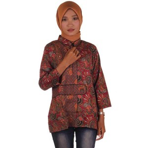 Blus Batik I Blouse Batik I Blus Kerja Wanita Batik Alika