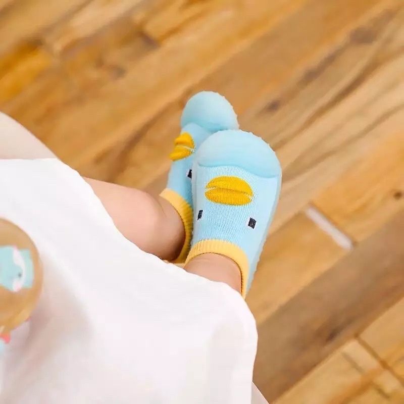 Kaos Kaki Bayi Sepatu Bayi Baby Newborn Model Prewalkers Shoes Alas Karet Antislip / Kaos Kaki Sepatu Bayi Laki Laki Cowok Perempuan Cewek Alas Karet Korea Lucu PREWALKERS SHOES DUCK