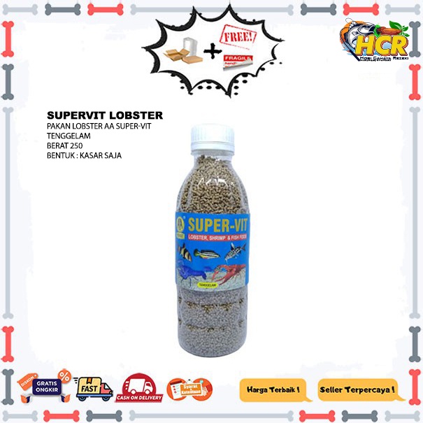 Supervit Lobster Pakan Udang Lobster Pakan Lobster Pelet Lobster