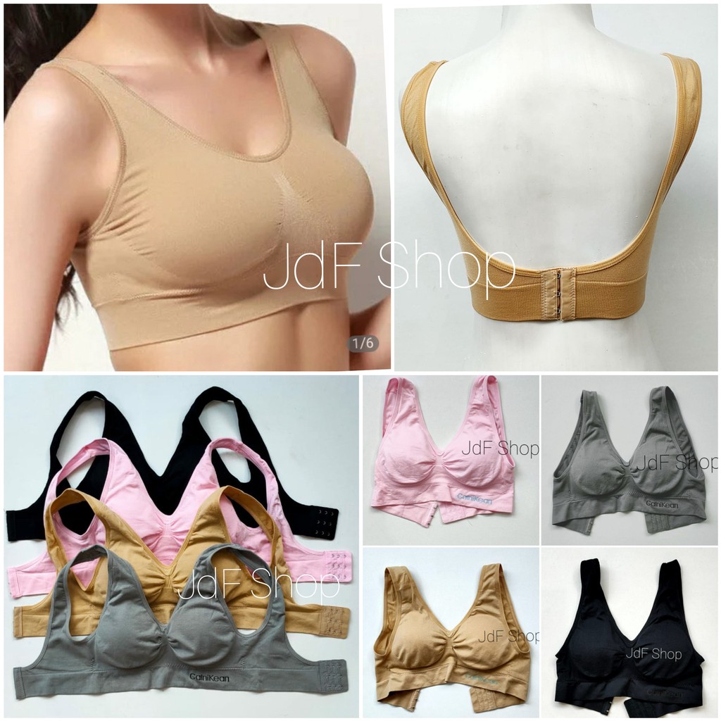 Ladysport Sport Bra Rajut Kait Buka Belakang Super Soft