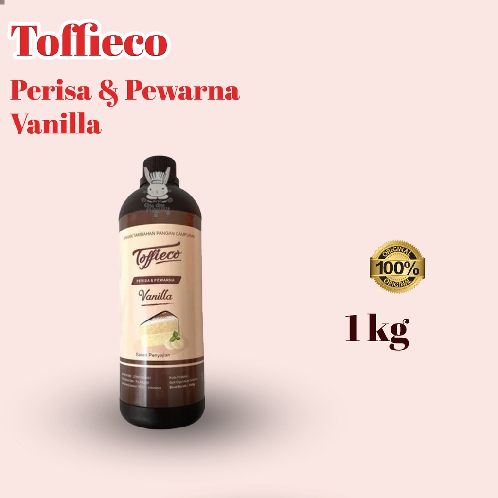 

TOFFIECO Vanilla Paste Perisa Pasta Vanila 1000 g 1 Kg Liter